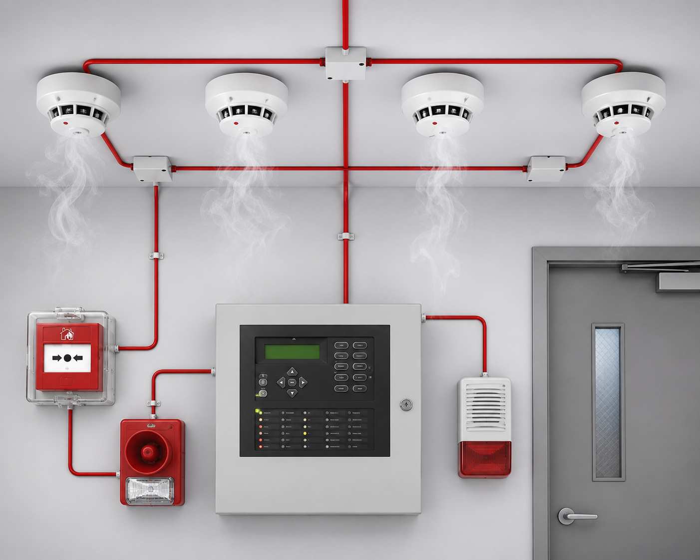 Fire Smoke Detector System